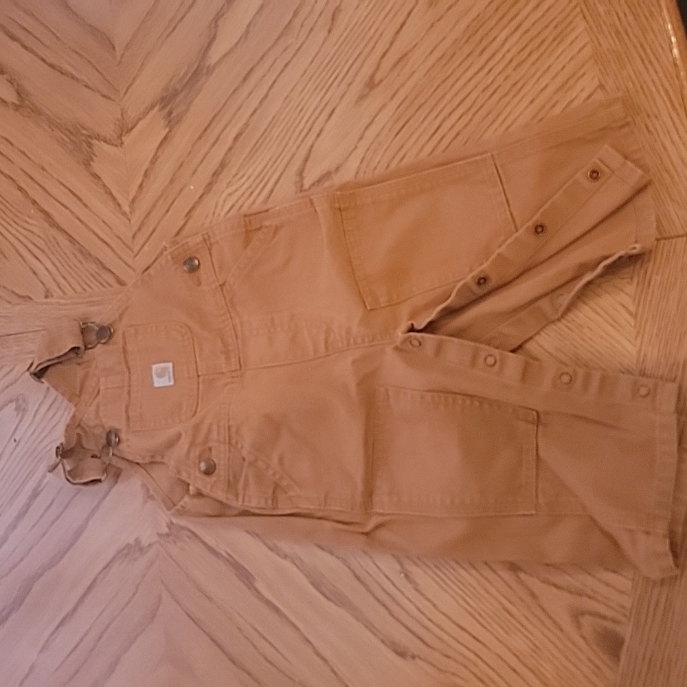 Carhartt 12 month brown overall onesie
